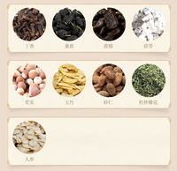 Thé aux herbes pour la fertilité masculine, mélange de 29 herbes naturelles, ginseng et polygonatum, 150g, boîte de 30 sachets