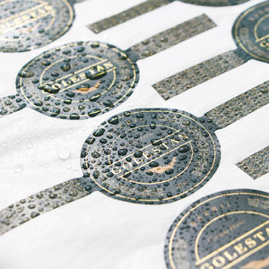 Etiquette adhésive personnalisée inviolable autocollant inviolable feuille d'or étanche Caviar Perse bocal étain couvercle sceaux emballage étiquettes de sécurité - Product Image 6