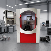 Máquina Reparadora de Llantas de Aleación Automática Vertical de 26 Pulgadas, Torno CNC, Máquina de Corte Vertical para Llantas de Aleación