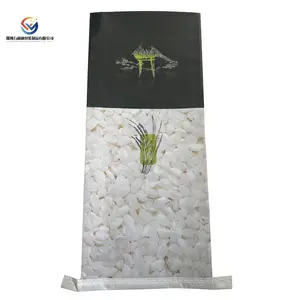 Laminated Pp Woven Bag For 25kg Rice Flour Cement Wheat Feed Packaging By Customer Designed