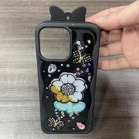 Coque de téléphone en TPU avec motif floral et papillon pour iPhone 17 16 15 14 13 12 11 et TECNO SPARK40 SPARK40C SPARK30C CAMON40PRO