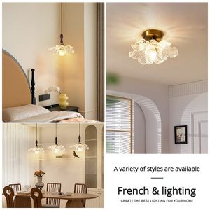 Lampada a Sospensione Retrò Francese di Alta Gamma con Petali, Lampadario LED in Ferro e Resina <span class=keywords><strong>per</strong></span> Corridoio, Balcone, Scale, Guardaroba, Ingresso - Product Image 4