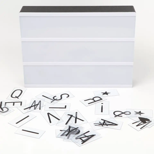Boîte <span class=keywords><strong>à</strong></span> lumière de noël <span class=keywords><strong>à</strong></span> LED, lampe de lettres de Message <span class=keywords><strong>à</strong></span> LED, boîte <span class=keywords><strong>à</strong></span> lumière de cinéma <span class=keywords><strong>à</strong></span> LED A4 alimentée par batterie - Product Image 2