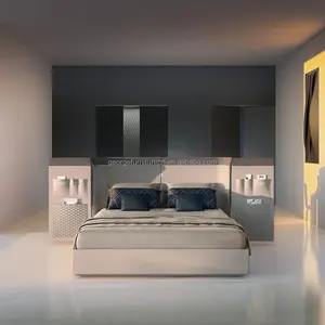 Casa cama diseño doble moderno 180x200 italiano king size Queen cuero cama de diseñador de muebles de lujo cama italiana