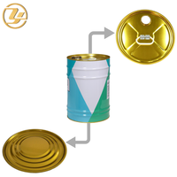Composants de couvercle de seau en fer blanc écologiques et durables, bouchon à sertir anti-fuite pour seaux métalliques industriels et produits chimiques, personnalisable