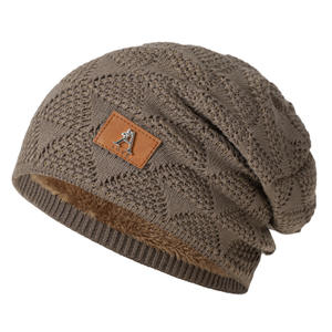 Nuevo estilo, sombrero de acrílico cálido de <span class=keywords><strong>invierno</strong></span> para hombres y mujeres, Jersey elástico de Color sólido con patrón de frutas para <span class=keywords><strong>Amazon</strong></span> transfronterizo - Product Image 5