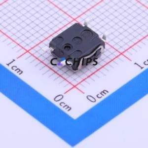 KSC221GLFS Tactile Switch SMD-4P,6.2x6.2mm Switch Single Pole Single Throw Round Button 2N Vertical Mount - Product Image 2