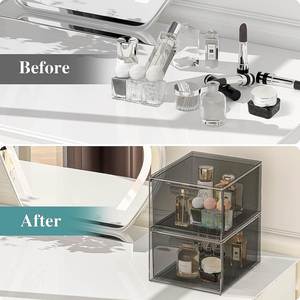 <b>Clear</b> Transparent PET <b>Plastic</b> Injection Molded Eco-Friendly Stackable Giant Bag Storage <b>Containers</b> 20-35L Capacity - Product Image 3