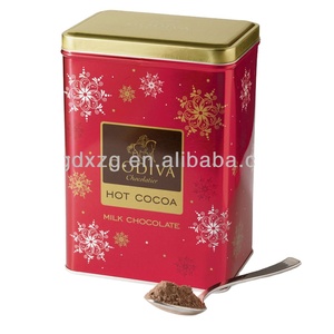 Hộp thiếc bột ca cao được đóng gói riêng trong hộp kim loại tinplate bền để lưu trữ thực phẩm - Product Image 5