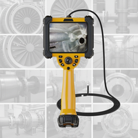 Caméra endoscopique industrielle HD, écran tactile de 6 pouces, portable, sonde ultra-fine de 1MP, boroscope IP67, direction à 360 degrés, zoom 5X, soudage