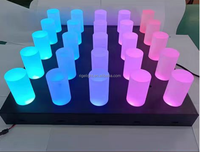 Colonne de guidage lumineux 3D en acrylique 500x500mm RGB DMX512 pour la décoration de boîtes de nuit, salons automobiles, mariages et événements