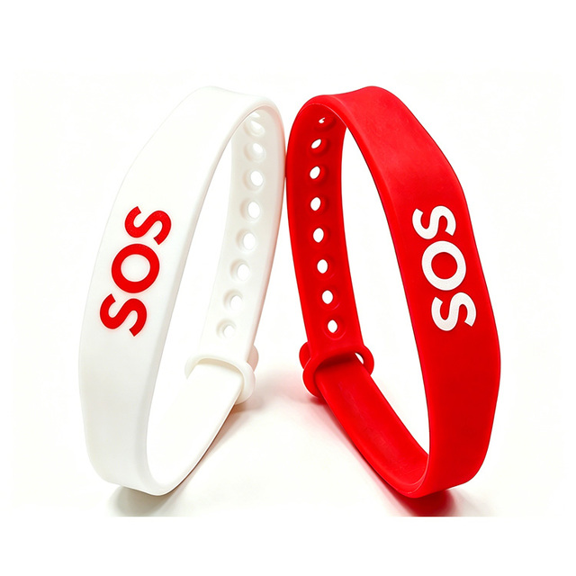 NFC SOS Emergency ID Silicone Wristband Medical Alert Emergency Contact Custom Branding Available