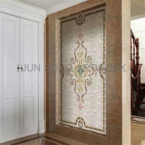 JS JHM125 azulejo <span class=keywords><strong>de</strong></span> mosaico <span class=keywords><strong>de</strong></span> nácar, decoración <span class=keywords><strong>de</strong></span> arte prémium china, Concha, Mural <span class=keywords><strong>de</strong></span> mosaico para Villa - Product Image 1
