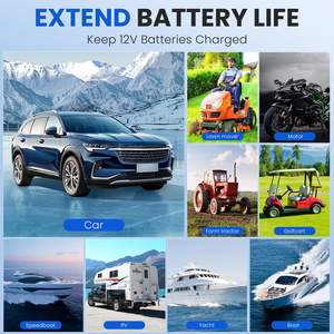 Chargeur solaire portable Db 12V PWM avec ports USB et DC pour l'entretien des batteries de voiture et de bateau - Product Image 5