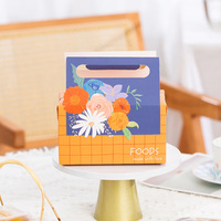 Boîtes cadeaux de boulangerie portables, minimalistes et modernes, personnalisables, en papier vide, pour scones, biscuits, pâtisseries aux haricots verts et autres friandises