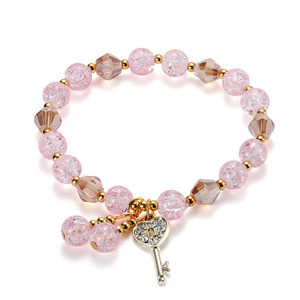 Pulseira de Cristal Colorida com Contas Personalizadas para Meninas, Presente Daisy, Pulseiras de Contas GMB033 - Product Image 4