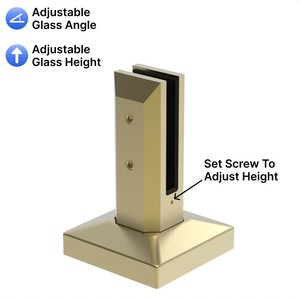 Collier <span class=keywords><strong>de</strong></span> serrage en acier inoxydable pour clôture <span class=keywords><strong>de</strong></span> piscine en verre, balustrade et rampes, quincaillerie pour garde-corps en verre d'escalier et <span class=keywords><strong>de</strong></span> balcon - Product Image 4