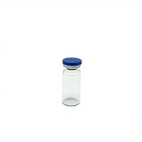 Flacon en verre stérile pour injection pharmaceutique, prix d'usine, 10 ml, avec bouchon en aluminium et en plastique, bouchon en caoutchouc