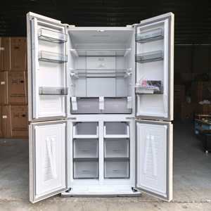 Réfrigérateur à portes croisées 4 portes à prix abordable, noir, 450L, refroidissement par air, dégivrage automatique, BCD-450, 220V 50/60HZ - Product Image 5