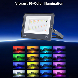 Reflector <span class=keywords><strong>LED</strong></span> RGBWC de 10w 30w 50w, IP66, para Jardín y Escenarios, con Wifi, Control por Aplicación Inteligente, Compatible con Alexa, Google y Tuya - Product Image 4