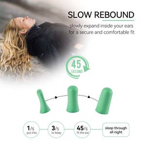 60 زوجًا للنوم المتاح 38dB CE تقليل الضوضاء سدادات الأذن حماية السمع سدادات الأذن رغوة للنوم - Product Image 5