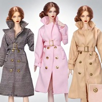 Vente en gros de la série STAR PRODUCT, vêtements pour poupées de 30 cm, ensemble de veste longue, ceinture et bottes, accessoires pour poupées