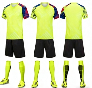 Camiseta de Fútbol Personalizada con Cuello en V para Equipos Nacionales, Venta al Por Mayor, Camiseta de Fútbol Masculina de Alta Calidad, Sublimada, de Malla, Manga Corta - Product Image 2