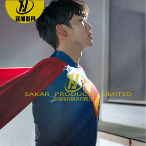 Yetişkin Erkekler İçin Özelleştirilmiş Koyu Mavi Süpermen Kıyafeti ve Film Karakterlerini İçeren Cosplay Kostüm Seti Üç Boyutlu Kumaş Üst - Product Image 6