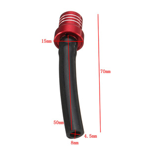 Tapa de tanque de combustible de aluminio universal con tubo de ventilación para motocicleta todoterreno, pieza de repuesto para modificación, montaje superior - Product Image 5