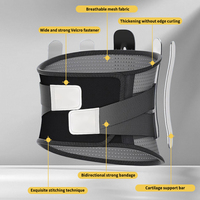 Ceinture de soutien lombaire respirante, légère, réglable, confortable et durable en fibre de polyester pour la rétraction abdominale