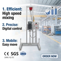 Homogénéisateur à Cisaillement Élevé en Acier Inoxydable 380V, Configuration Mobile pour la Dispersion de Savon Liquide, Crème et Peinture