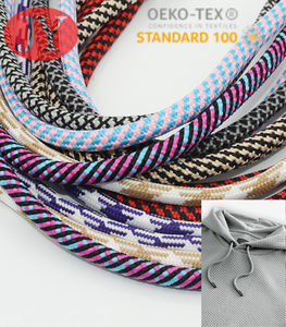 OEKO-TEX STANDARD 100 Custom Draw Strings für Hoodie Schwarzer Polyester Kordel zug Regular Fit Hoodie Custom Draw <span class=keywords><strong>string</strong></span> - Product Image 1