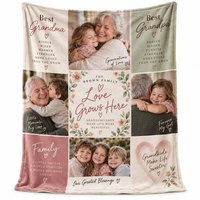 Couverture en polaire corail tricotée personnalisée pour pompier, avec nom et numéro de caserne, idéale comme cadeau de retraite pour les premiers intervenants (lot de quatre)