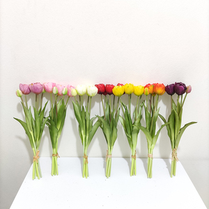 Tulipani Artificiali Real Touch per Decorazioni Matrimoniali, Fiori di Lusso in Lattice per Eventi e Allestimenti Domestici, Bouquet di Tulipani Finti - Product Image 4