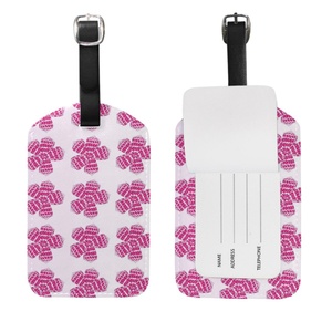 Etiqueta de Equipaje de PU con Nombre Personalizado y Flor de Puakenikeni, Etiqueta de Equipaje de Cuero Personalizada al por Mayor con Tarjeta de Identificación - Product Image 3