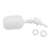 Robinet à flotteur manuel en plastique pour réservoir d'eau 1/4 po 2,85 L/min pour incubateur d'œufs commercial
