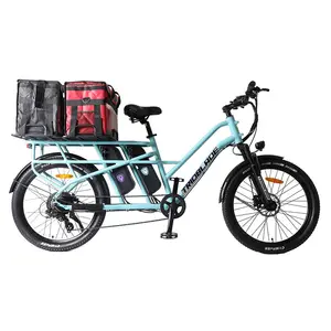 Powerful Electric Bicycle 500W Electric Bike Fat Tire Cargo Food Delivery Electric Bicycle