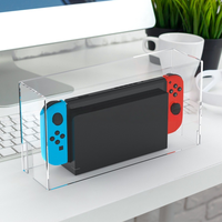 Support de présentation et cache-poussière en acrylique personnalisé en usine pour console de jeu avec transmission de la lumière