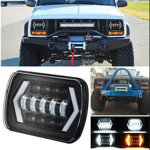 Faros LED 5x7/7x6 de 7 Pulgadas con Luz Alta/Baja, Halo DRL, 12V H4 6000K 55W 3000 Lúmenes, Ajuste Universal para Jeeps XJ Wranglers - Product Image 5