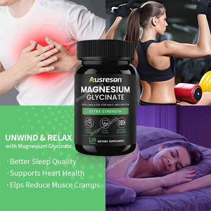Compresse di Glicinato di Magnesio dalla Cina, 120 Compresse, Integratore da 400mg e 500mg <span class=keywords><strong>per</strong></span> Sonno, Supporto Muscolare e Rilassamento - Product Image 3