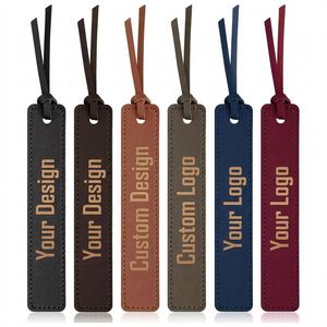 Marcapáginas de Cuero con Borla Grabable con Láser, Envío Rápido, Marcadores de Página Bonitos, Regalo de Aniversario Personalizado - Product Image 1