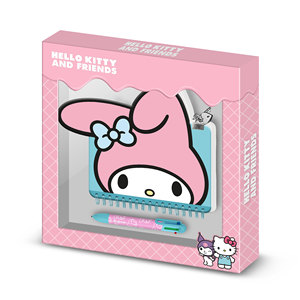 Karactermania For Hello Kitty My Melody Face-Pack de carnet Kawaii + stylo 6 couleurs, rose - Product Image 1