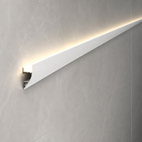 TW 4318 Meilleures ventes Profilé en aluminium sans rainurage pour bande LED à montage en surface, réflecteur lumineux à rainure en aluminium