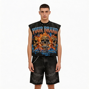 Conjunto de Dos Piezas de Ropa Urbana con Logotipo de Diseño Personalizado, Camiseta y Pantalones Cortos para Hombre, Moda Urbana de Verano, Conjunto de Camiseta para Hombre - Product Image 1