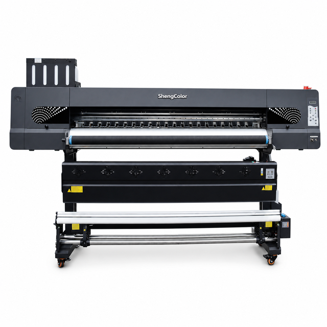 New ShengColor High Speed 1.9m 4-Head I3200 Dye Sublimation Paper Printer WiFi Automatic Precision Take-Up System for Garment