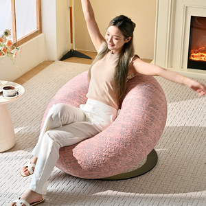 Fauteuil Donut Tianxingju, fauteuil rond rembourré, fauteuil simple minimaliste, fauteuil design pour salon, fauteuil artistique - Product Image 5
