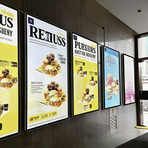 Boîte à lumière A1 A2 A3 A4, panneau publicitaire vertical double face suspendu, à économie d'énergie, pour salon de thé, snack-bar, cinéma, LED - Product Image 1