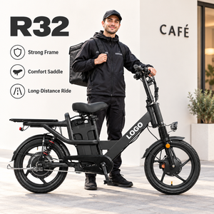 จักรยานไฟฟ้า R32 750W รุ่นสั่งทำพิเศษ ระยะทาง 128 กม. จักรยานไฮบริดไฟฟ้าจากโรงงานสำหรับคนขับส่งของ - Product Image 1