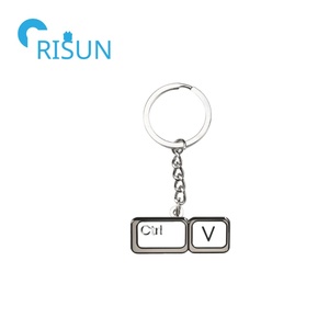 Sản Xuất Dễ Thương Máy Tính Xách Tay Máy Tính Keyring Kim Loại Tùy Chỉnh Men Phim Hoạt Hình Máy Tính Nút Bàn Phím Móc Chìa Khóa Máy Tính Để Bàn PC Keychain - Product Image 3