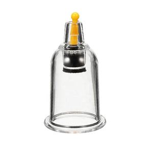 Cangkir bekam vakum hijab tunggal, paket sederhana perangkat tubuh magnetik lebih tebal plastik 100 buah/kotak B6 - Product Image 1